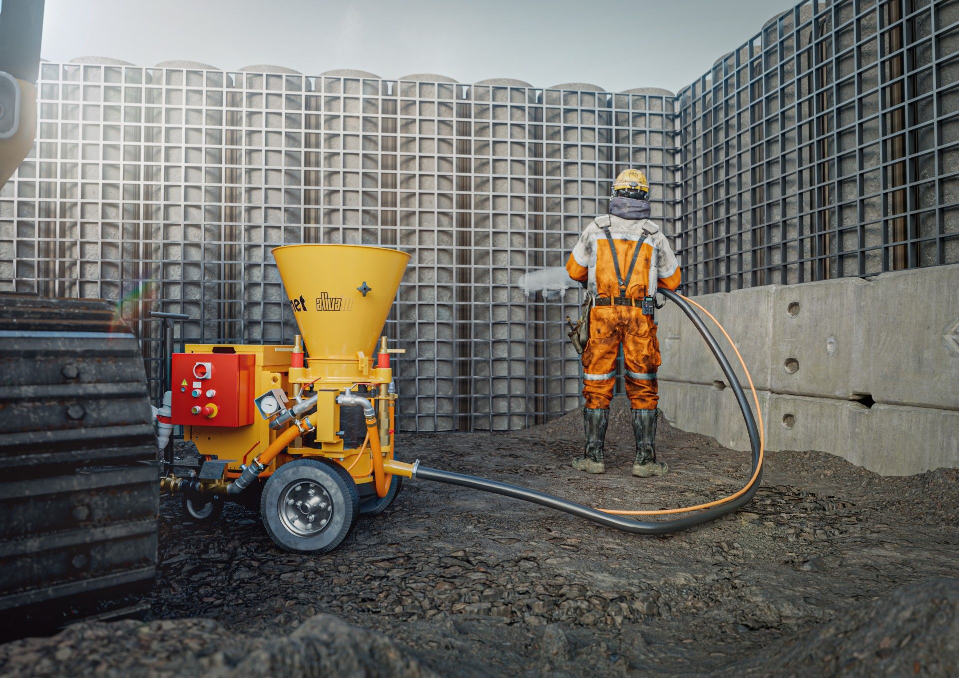 Beton püskürtme makinası operatörlük eğitimi